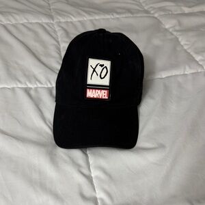 Marvel X The Weeknd Volume One Issue One Black Baseball Hat with XO Patch